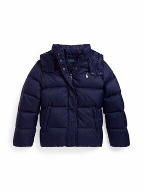 Polo Ralph Lauren Boys Gorham Down Hooded Jacket Navy New No tags Size 6
